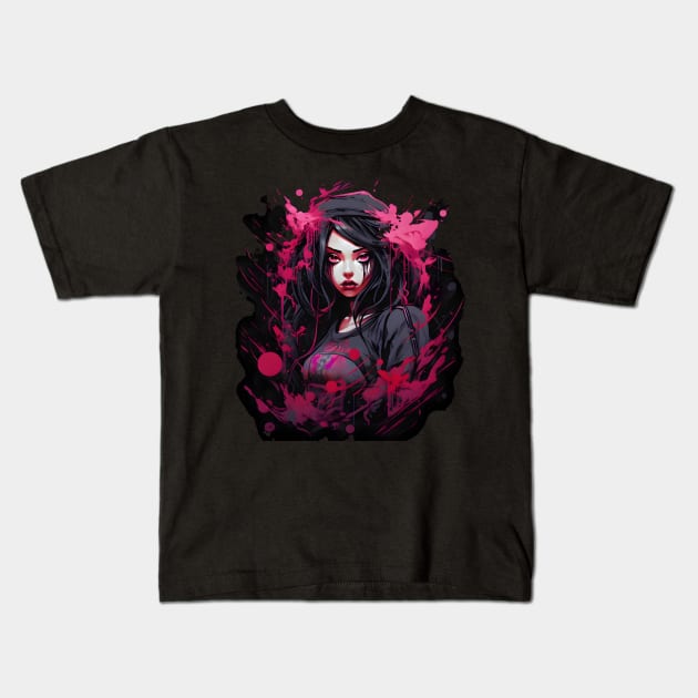 gothic style Kids T-Shirt by vaporgraphic